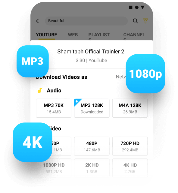 Software Snaptube: HD Videos & HQ Music Download